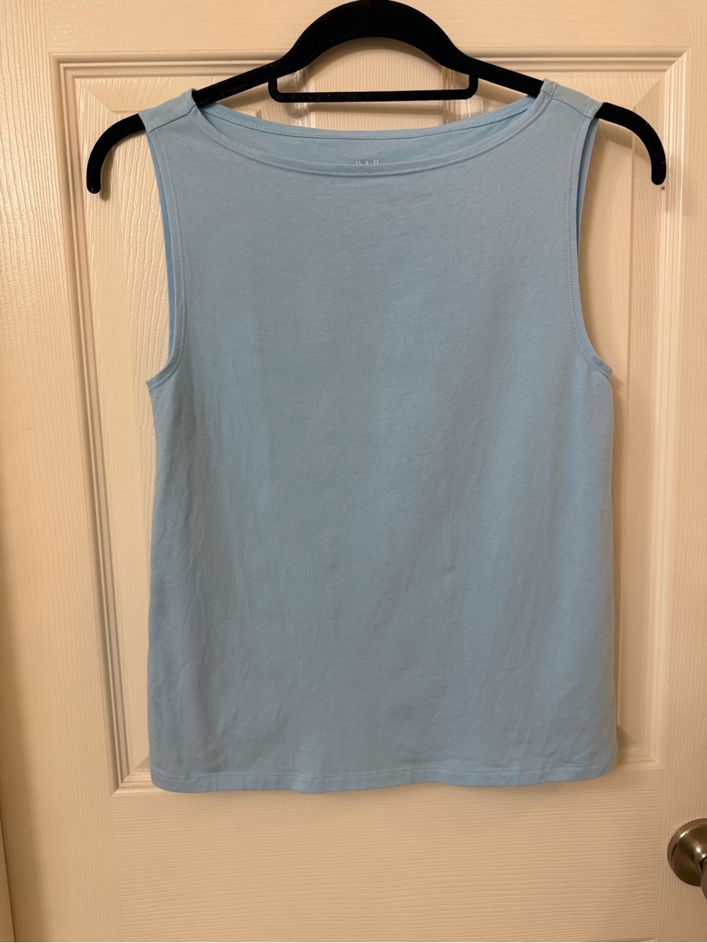 GAP Light Blue Sleeveless Crewneck Tank Top